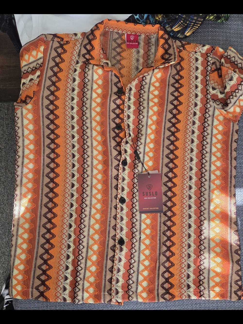 SUSLO Spring/Summer Collection Men’s Casual Button-Down Shirt L - BRAND NEW